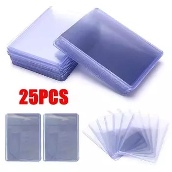 Карты Футбольные карты Карты Прозрачный защитный чехол с верхней загрузкой Держатель для карт Игровые карты Защитные рукава для карт 25/pack