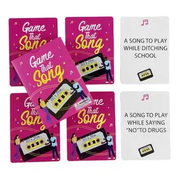 Карты Game That Song Игровая настольная колода для семейной вечеринки Игральные карты