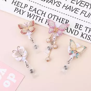 Карты на грудь, именные карточки, выдвижные катушки для значков, зажимы для бейджей медсестер, зажимы для удостоверений личности, держатели больничных бейджей Fox