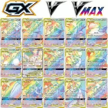 Карты покемонов Shining VSTAR GX EX VMAX MEGA TAG TEAM Energy Trainer Чаризард Пикачу Редкая коллекция Battle Коллекционная карточная игра Детские игрушки Подарок
