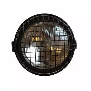 Karun General Purpose 12V Headlight with Guard Vintage Bike Black 1 Clear (Тип объектива)