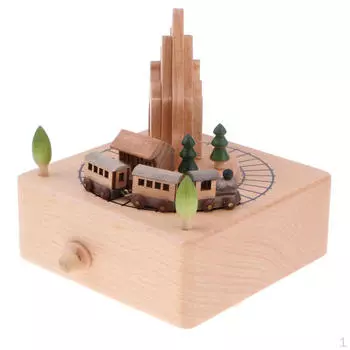 / Карусель Танцующая балерина Деревянная музыкальная шкатулка Подарки A