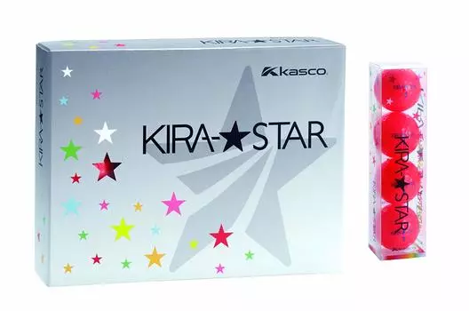 Kasco Golf Ball KIRA STAR2 Kira Star 2N Red 4 Pieces