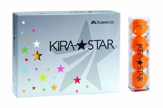 Kasco Golf Ball KIRA STAR2 Kira Star 2N Orange Dozen