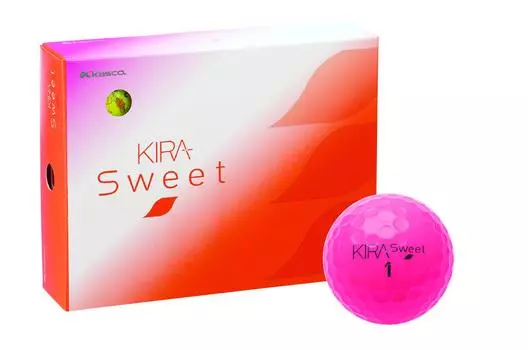 Kasco Golf Ball KIRA SWEET 1 Dozen Pink (12 Pieces)
