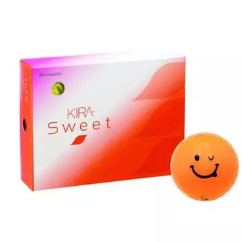Kasco Golf Ball KIRA SWEET Character 1 Dozen (12 pieces) Orange