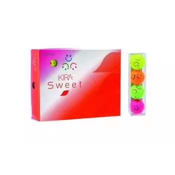 Kasco Golf Ball Women s KIRA SWEET Character Mark Contains 4 Pieces Assorted in 4 Colors
