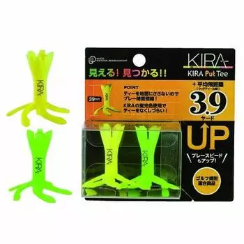 Kasco Golf Tee KIRA Put Tee Yellow/Lime
