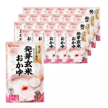 Каша Iris Ohyama из пророщенного коричневого риса, 250 г x 20 шт., 2 года, Koshihikari от Uonuma Emergency Food (из производства)