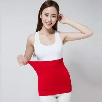 Кашемировая грелка для почек, грелка для спины, эластичная поддержка талии M красный