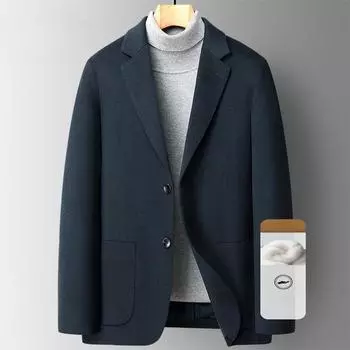 Кашемировый костюм мужской осенне-зимний новый простой повседневный однобортный мужской пиджак M