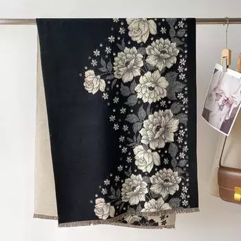 Кашемировый шарф для женщин Толстый теплый зимний плед Бренд Женский Роскошное качество Шаль-накидка Буфанда Пончо Эшарп Пашмина 66X186cm