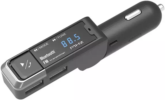 Kashimura Slim, компактный многофункциональный Bluetooth FM-передатчик и дизайн! НКД-254 чёрный