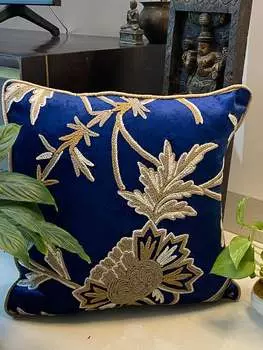 Кашмирский чехол для подушки-16*16 дюймов