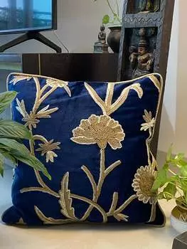 Кашмирский чехол для подушки-16*16 дюймов