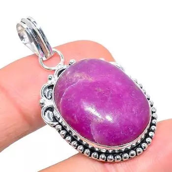 Кашмирский рубин натуральный драгоценный камень подарочное ювелирное украшение кулон ручной работы 1.77 l8W89