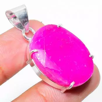 Кашмирский рубин натуральный драгоценный камень ручной работы подарочный ювелирный кулон 1.50 t6n04