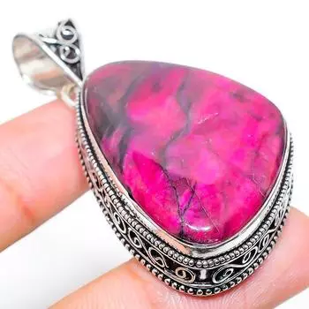 Кашмирский рубин натуральный драгоценный камень ручной работы подарочный ювелирный кулон 2.21 v5z73