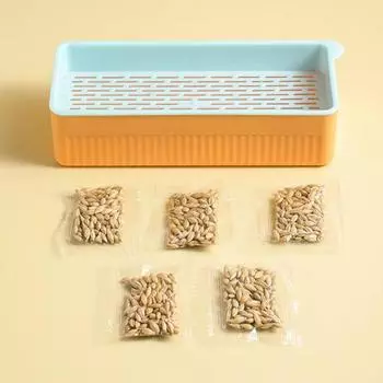 Кашпо для кошачьей травы со съемным дном, двухслойное контрастное цветное нескользящее основание, легко моющееся, пластиковая подставка для кошачьих ростков, горшок для выращивания оранжевый