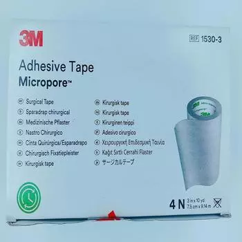 KASHSURG 3M 1530-3 Микропористая лента, 7,5 см x 9,14 м – 4 шт. в упаковке (Требуется DL)