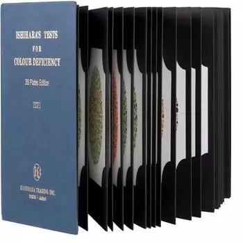 KASHSURG Исихара Таблицы тестов на дефицит цвета, 38 пластин.