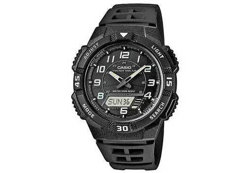 Касио Стандарт (STANDARD) Часы мужские черные AQ-S800W-1BJF