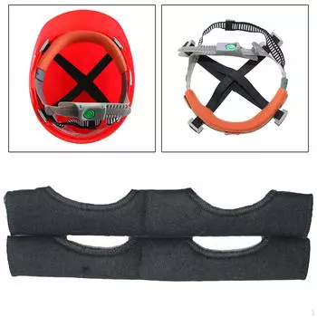 Каска с подкладкой для ремня съемная легкая прочная многоразовая мягкая портальная чёрный