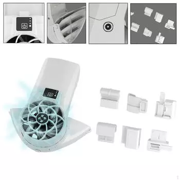 Каска Вентилятор Универсальный шлем Регулируемый внешний Многоцелевой для большинства кепок Охлаждение на открытом воздухе