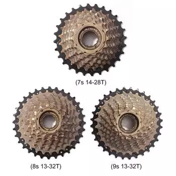 Кассета со свободным ходом для шоссейного велосипеда, звездочка со свободным ходом для 7/8/9-скоростного горного велосипеда, сменный аксессуар, детали для велосипеда 7S 14-28T