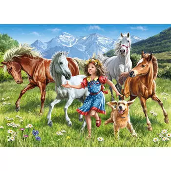 Касторландия в луговой головоломке 120pcs