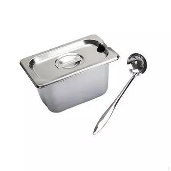 Кастрюли для гостиниц с крышками, коммерческие кастрюли из нержавеющей стали для мытья посуды на пару, металлические емкости для хранения в кейтеринге Style A