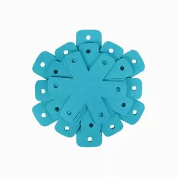 Кастрюли, набор из 12 штук, 4 разных размера, большие и толстые протекторы, разделители для кастрюль, чтобы складывать их друг на друга, и ваша кухонная утварь One Size синий