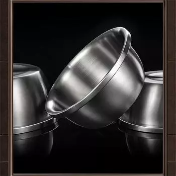 Кастрюля для овощей из утолщенной нержавеющей стали 304. Бытовые кастрюли. Пластины для взбивания яиц. Немецкая миска. Миска для лапши из нержавеющей стали.