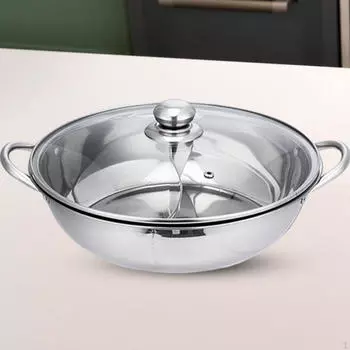 Кастрюля для приготовления мандариновой утки, посуда для японского супа с двумя вкусами 28cm