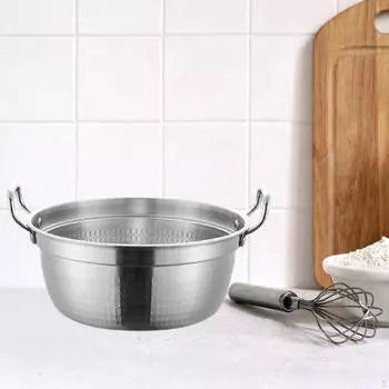 Кастрюля для рамэна для кулинарных приключений дома и на природе серебряный