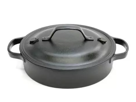 Кастрюля для тушения Seieido Cook Top в западном стиле круглая мелкая большая CT-6