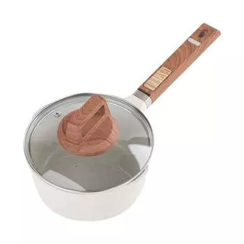 Кастрюля DONNOR 2QT с крышкой, антипригарная кастрюля с носиком, совместимая со всеми плитами, кухонными кастрюлями, индукционной кастрюлей JT284