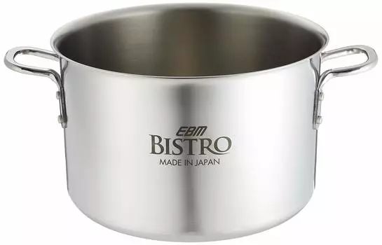 Кастрюля EBM Bistro 27 см без крышки, 3-слойная, полутуловище