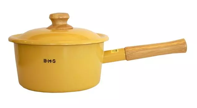 Кастрюля Fuji Enamel Beams Simple 18 см желтая BMS-18SD Y жёлтый