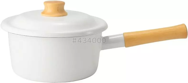 Кастрюля Fuji Enamel Cotton Plus 18 см белая CTP-18S.W белый