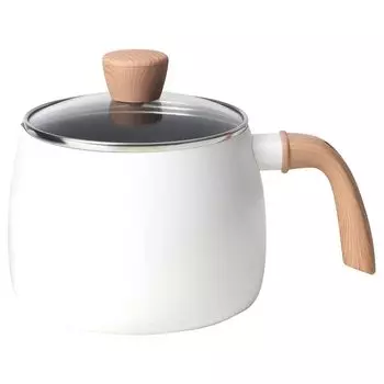 Кастрюля с крышкой IKEA L Белый МАНГОФИСК Одноручный 2.3 (105.640.08/10564008)