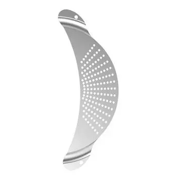 Кастрюля из нержавеющей стали, дуршлаг, сливная кастрюля, дуршлаг для пасты и спагетти, нержавеющий, эффективный инструмент для слива воды для дома, ресторана серебряный