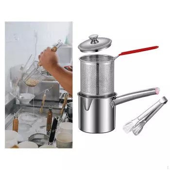 Кастрюля из нержавеющей стали с удобным ситечком With Tongs 1.2L