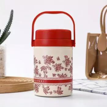 Кастрюля из нержавеющей стали с вакуумной изоляцией, банка для еды, контейнеры для ланча с дополнительной ложкой, для хранения еды в офисе, на пикнике 520ml