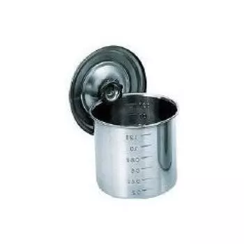 Кастрюля кухонная из нержавеющей стали TRUSCO с крышкой 100 x 100 Hand Pear 0,7 л TSH-4610