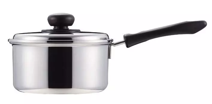 Кастрюля Pearl Metal One Hand 16 см с крышкой для кастрюли IH совместимая Comfort Сделано в Японии HB-1129