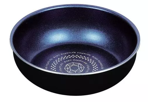Кастрюля Pearl Metal со съемной сковородой IH Deep Frying Blue Diamond Luxpan Sold, ручка для жарки во фритюре, 20 см, совместимая, сковорода, покрытие, [ручка отдельно] HB-2435 синий
