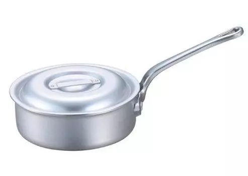 Кастрюля Pro Chef алюминиевая EBM мелкая для одной руки 24 см (с масштабом)