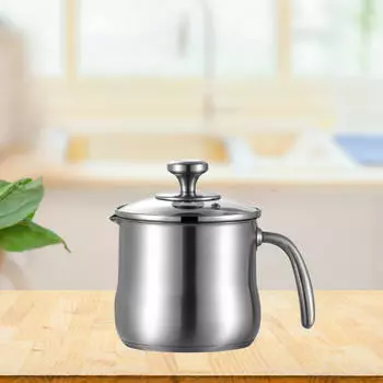 Кастрюля с антипригарным покрытием и крышкой, мини-кастрюля, многофункциональная металлическая кастрюля для приготовления лапши