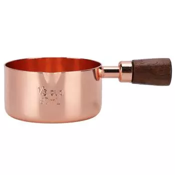 Кастрюля с деревянной ручкой из розового золота, кастрюля из нержавеющей стали для приготовления пищи, кухонная утварь, 1 чашка